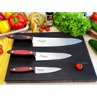 Набор из 3-х кухонных ножей Alexander AUS-8 Satin, Kizlyar Supreme купить в Петрозаводске